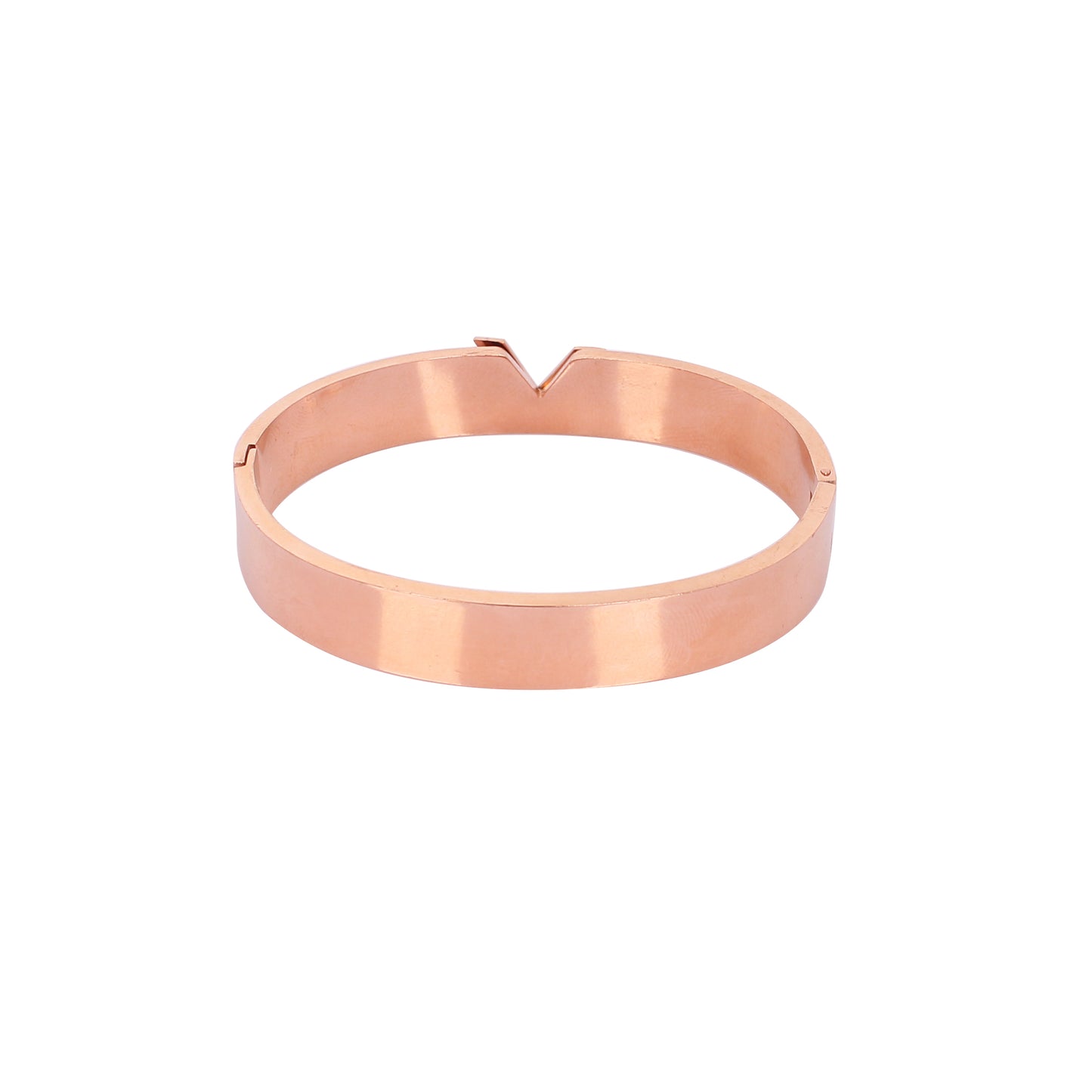CKLAKART's Rose Gold Bracelet with V-Shaped Venus Vibe and Sparkling Stones