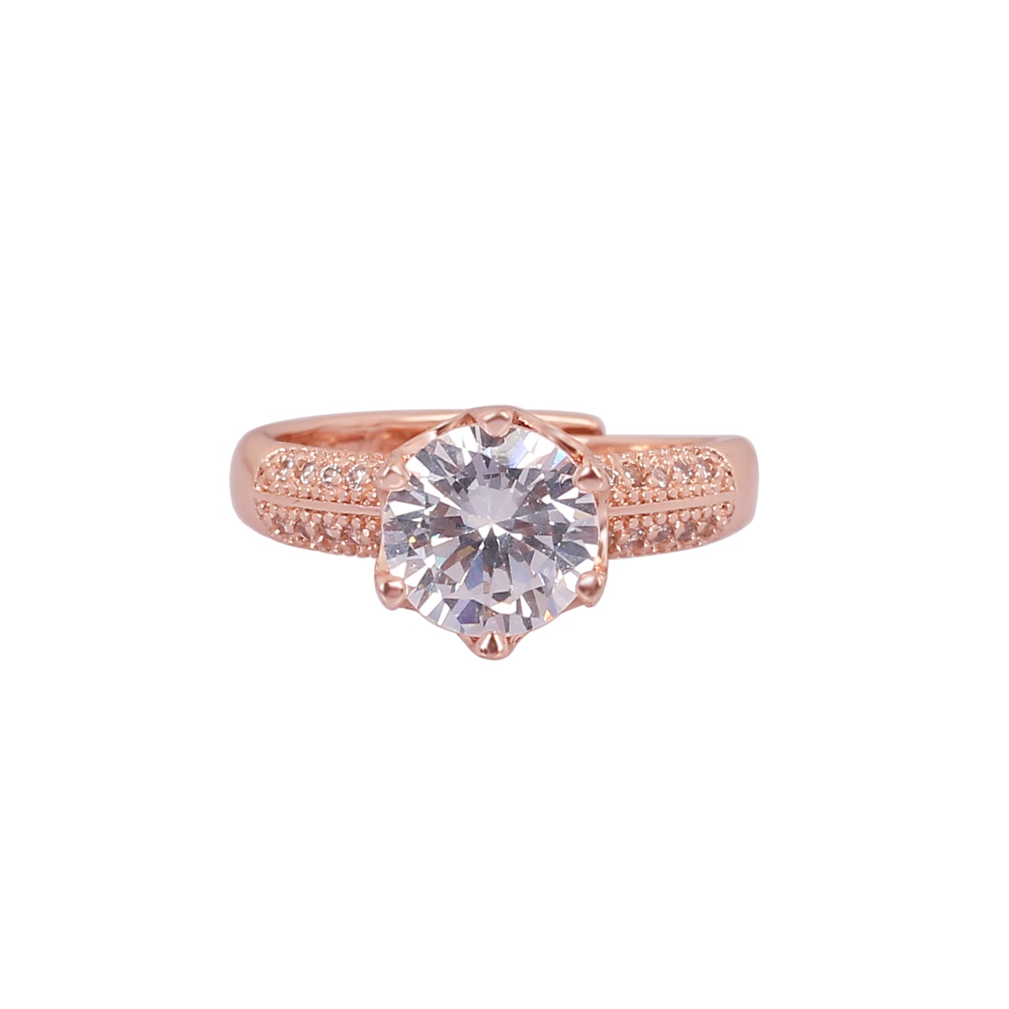 CKLAKART's Zircon Ring with White Stone at its Heart