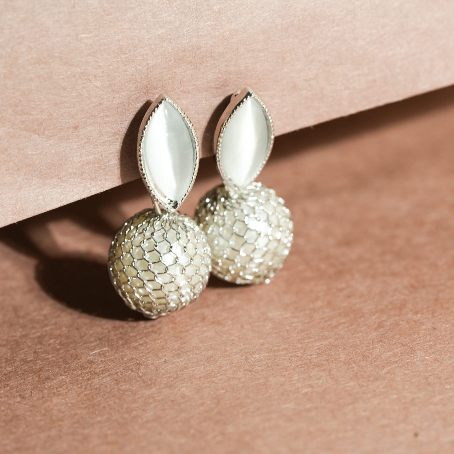 CKLAKART's Silver-Toned Bunny Shaped Earrings