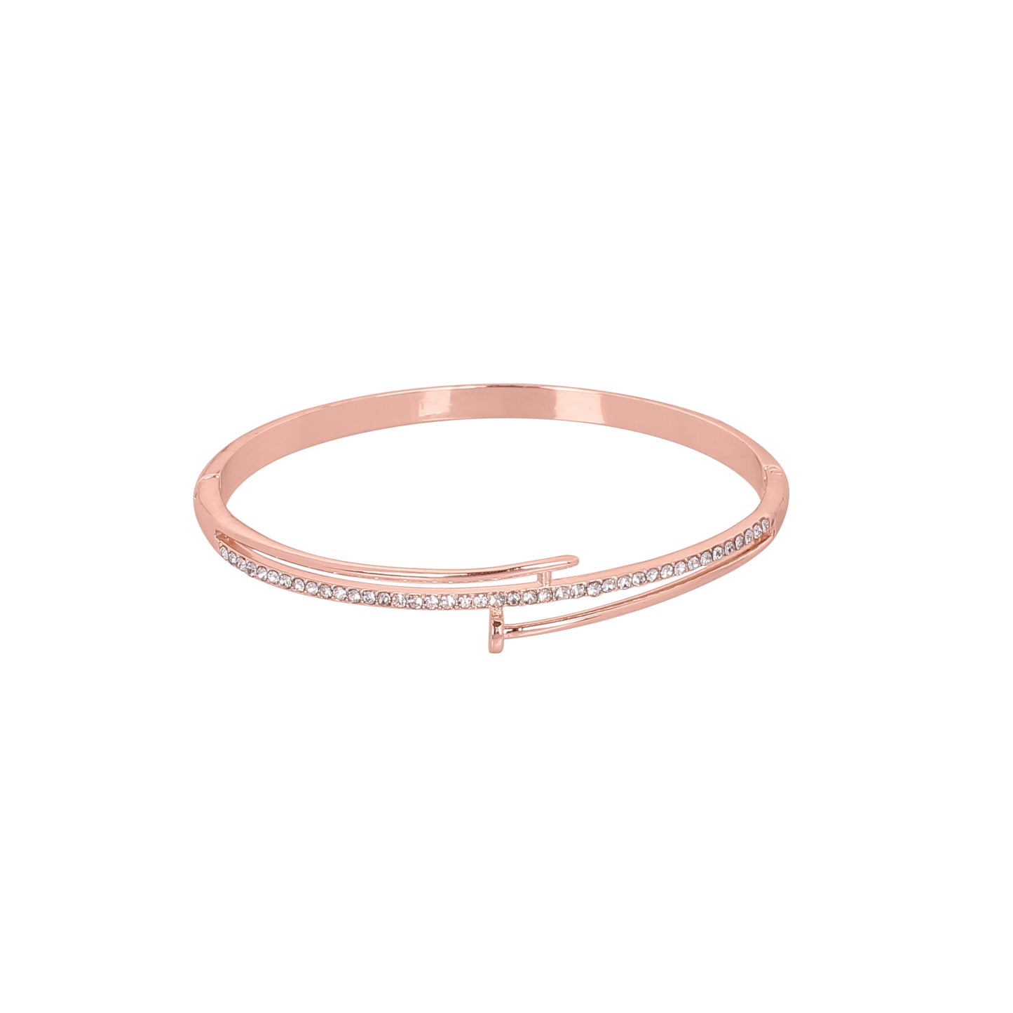 CKLAKART's Rose Gold Toned Nail Bracelet