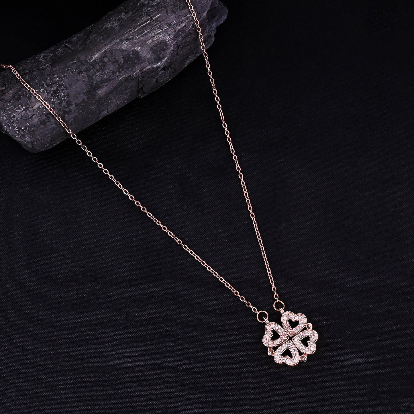 CKLAKART's Magnetic Love Necklace Heart Shaped