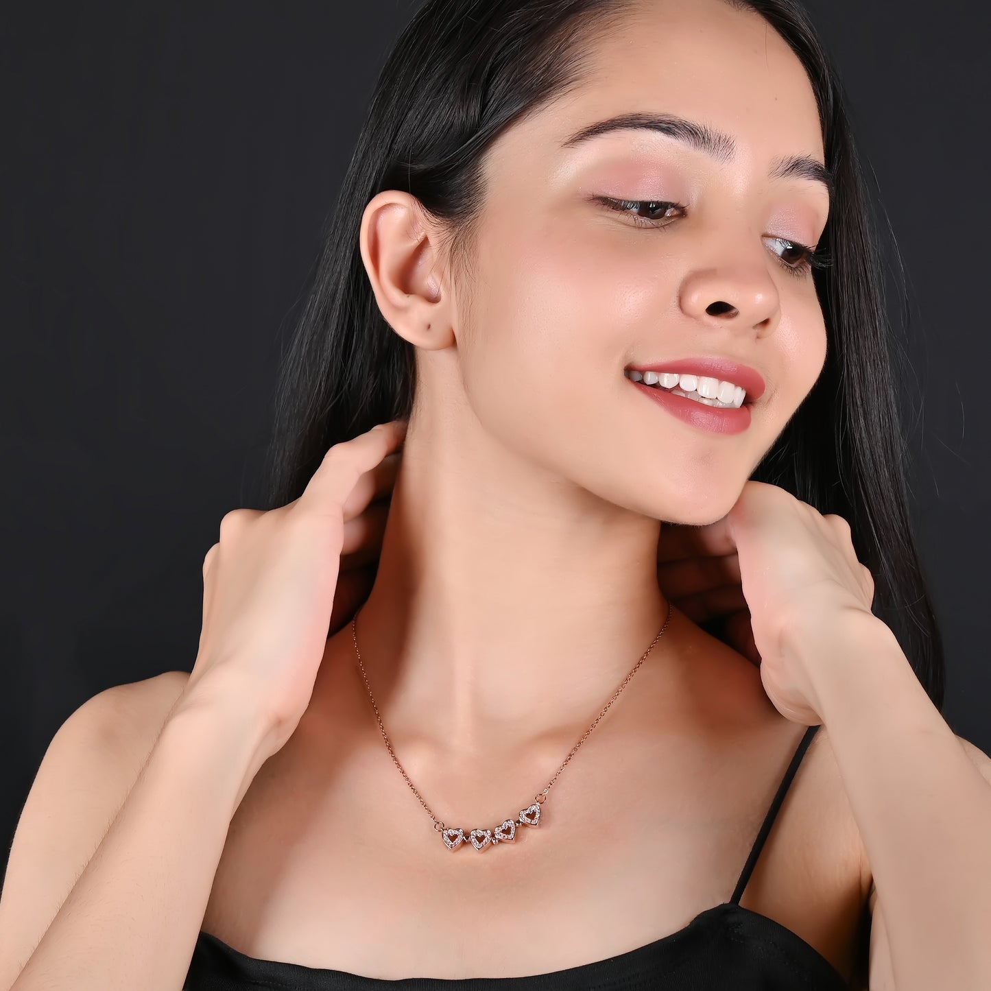 CKLAKART's Magnetic Love Necklace Heart Shaped