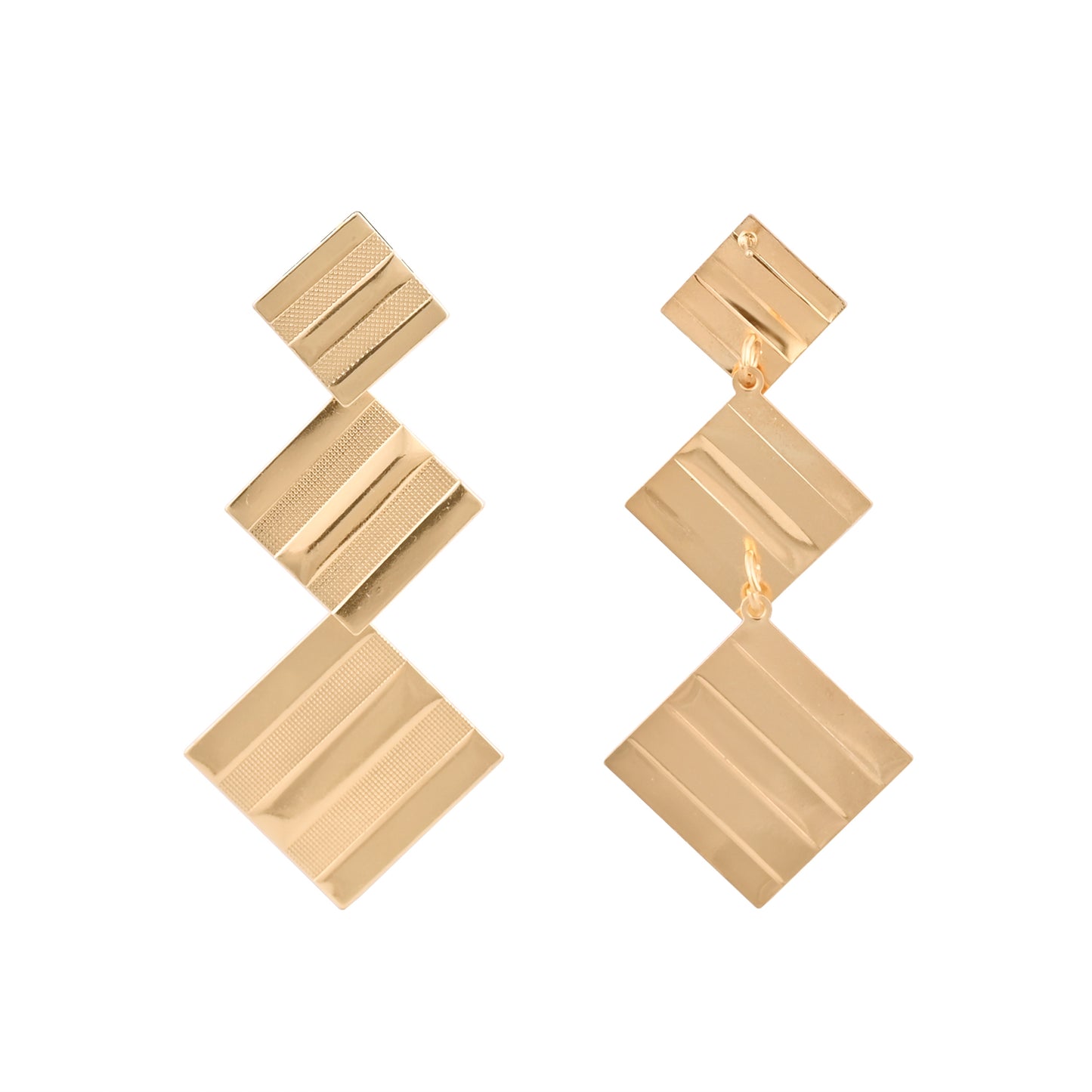 CKLAKART's Chic Geometry Trendy Drop Earrings with a Modern square Twist