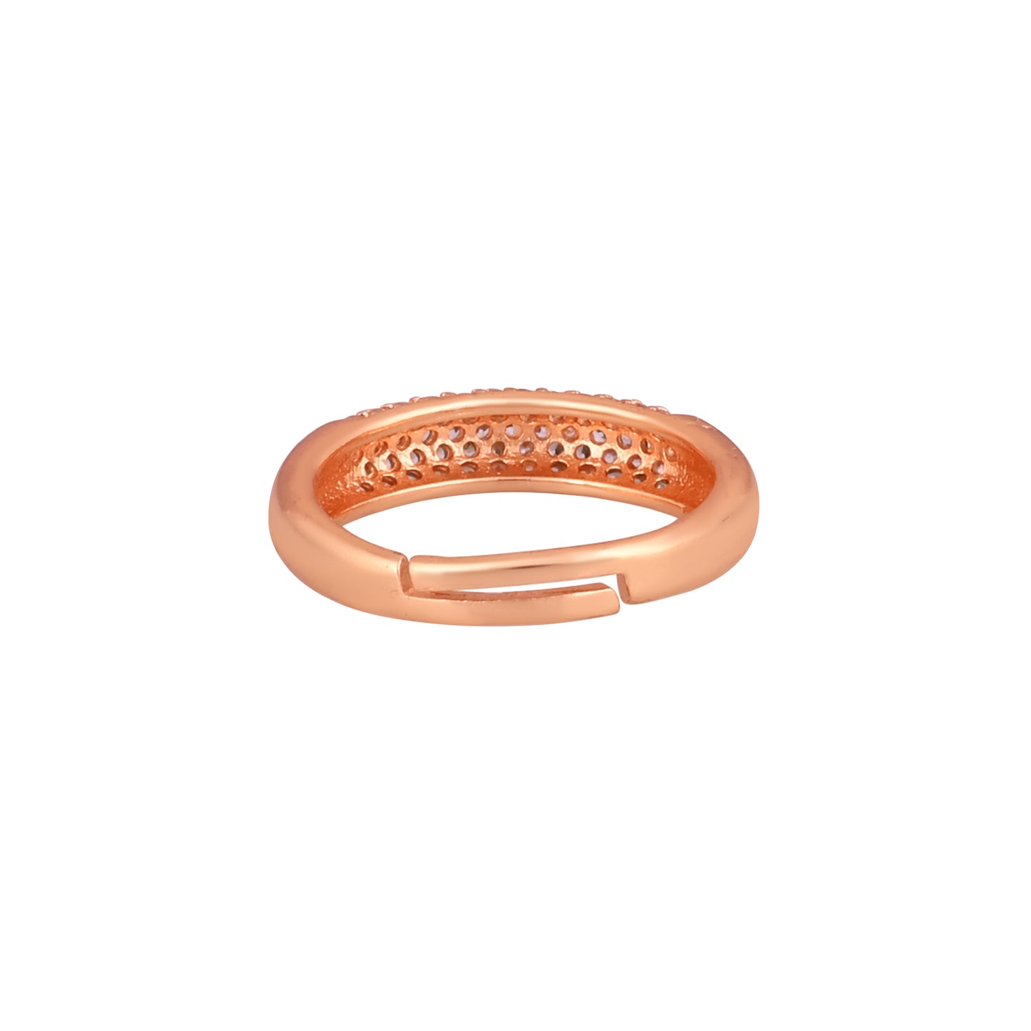 CKLAKART's NOOR Rose Gold-Toned Ring with Sparkling Band