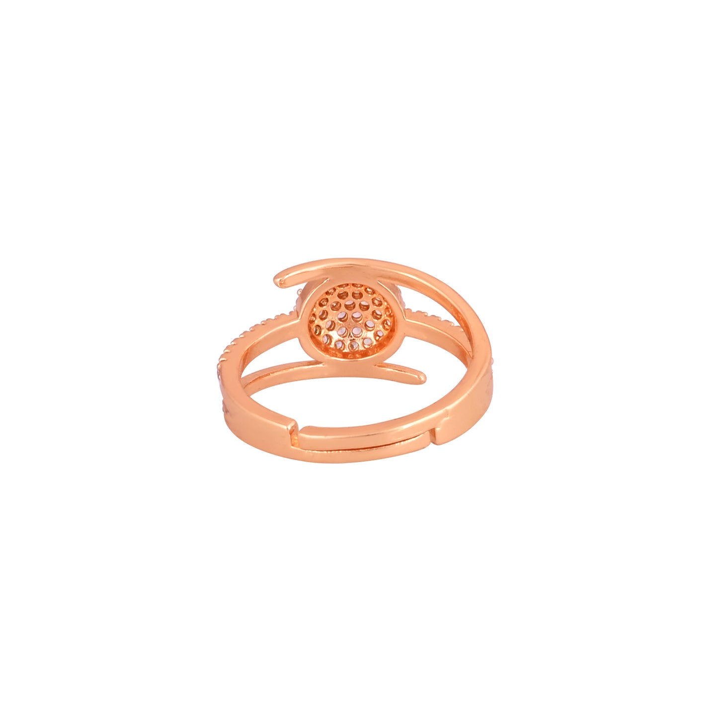 CKLAKART's NOOR Rose Gold-Toned Ring with Sparkles