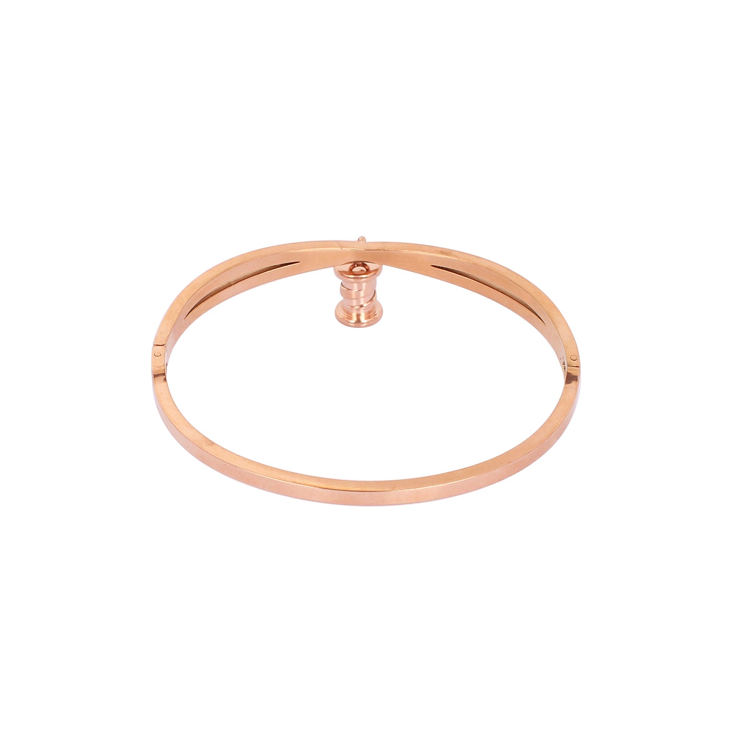 CKLAKART's Rose Gold Bracelet with Stone-Adorned Lustrous Drops