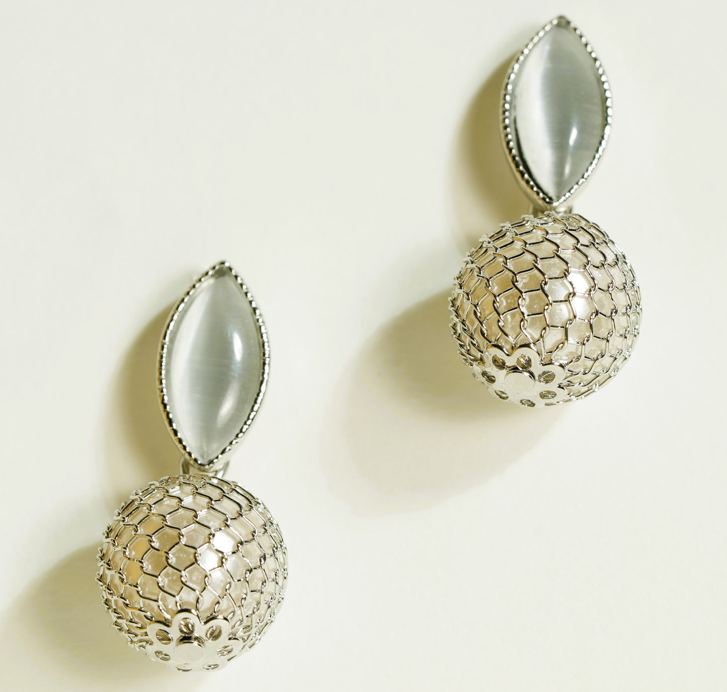 CKLAKART's Silver-Toned Bunny Shaped Earrings