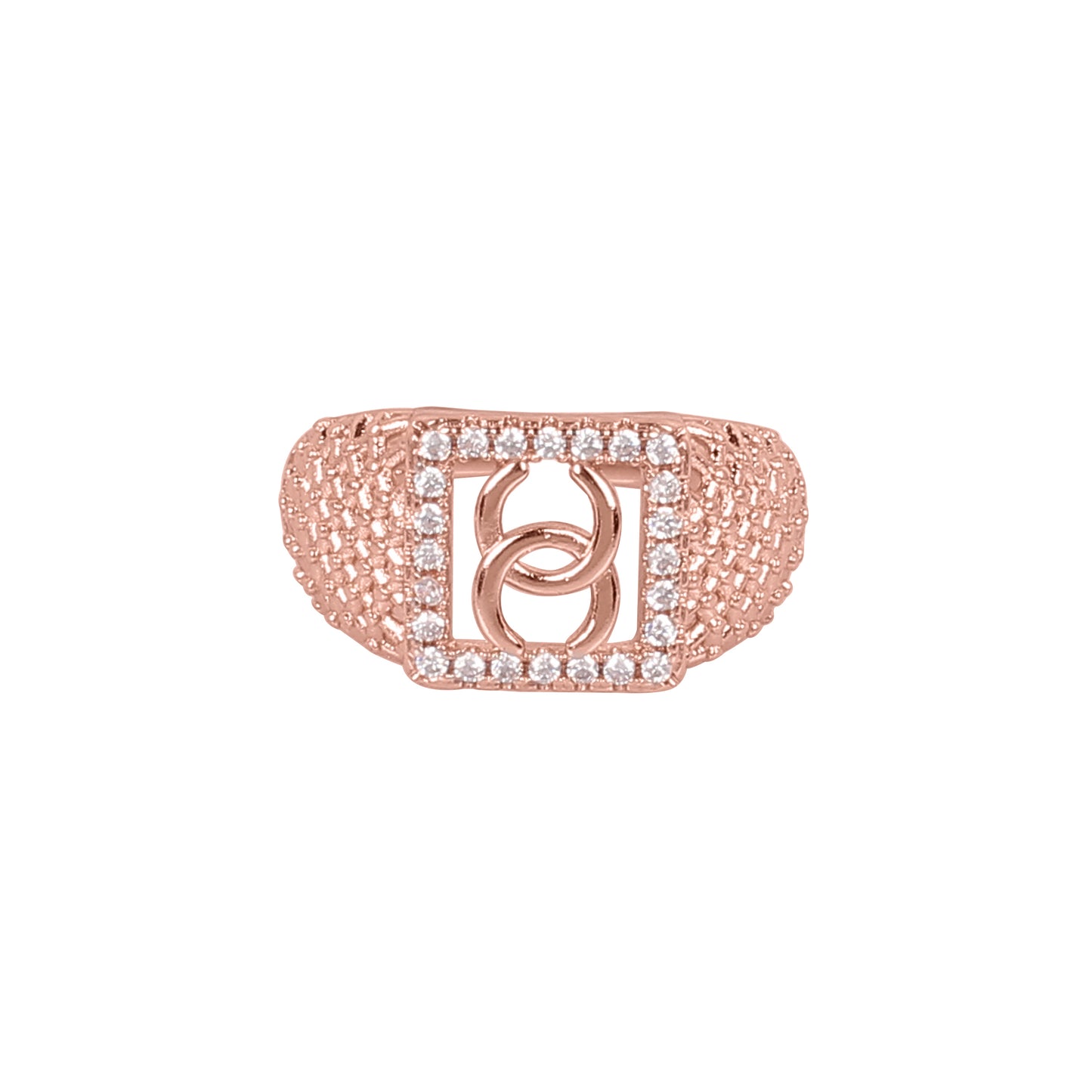 CKLAKART's Anti-Tarnish Rose Gold Bracelet and Ring with Gleaming Stones