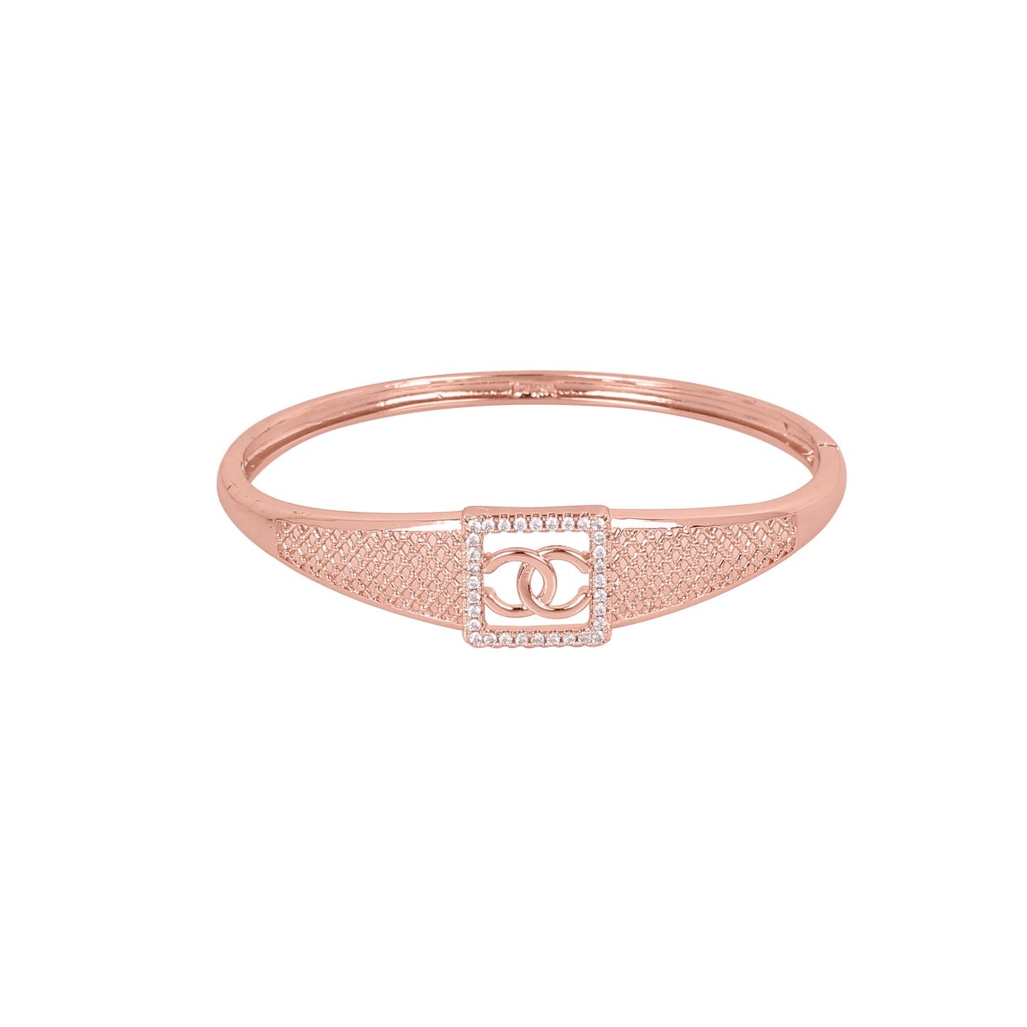 CKLAKART's Anti-Tarnish Rose Gold Bracelet and Ring with Gleaming Stones