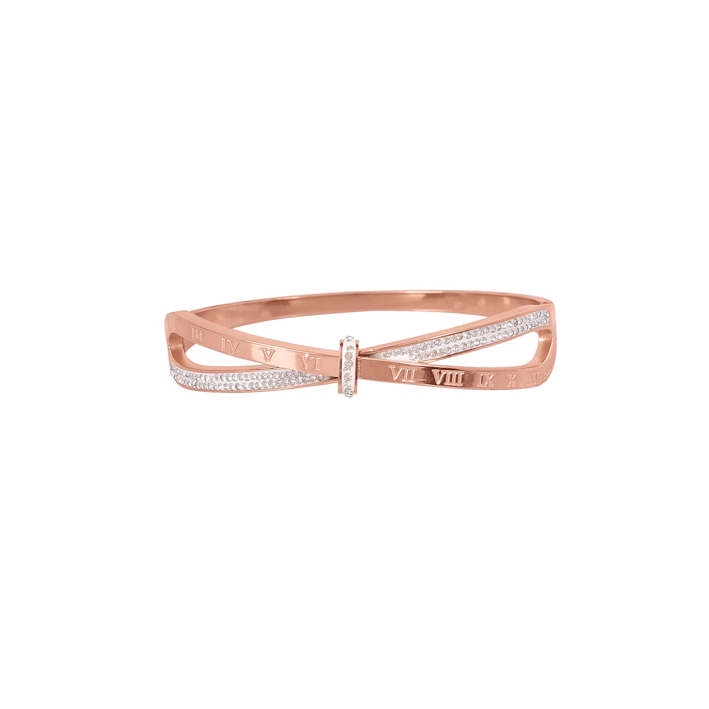 CKLAKART's Rose Gold Bracelet with Stones along Eternal Crossroads