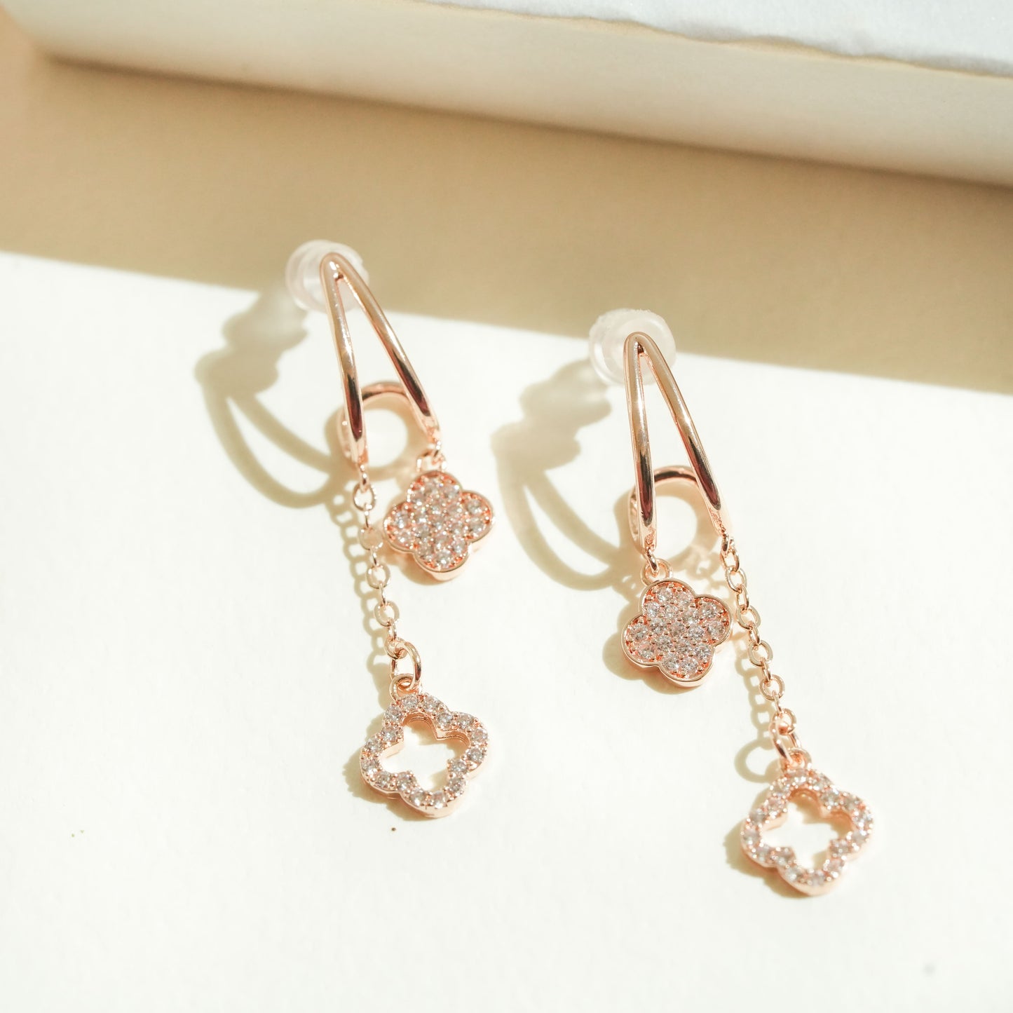 CKLAKART's Zircon-Studded Drop Earrings for Sublime Sophistication