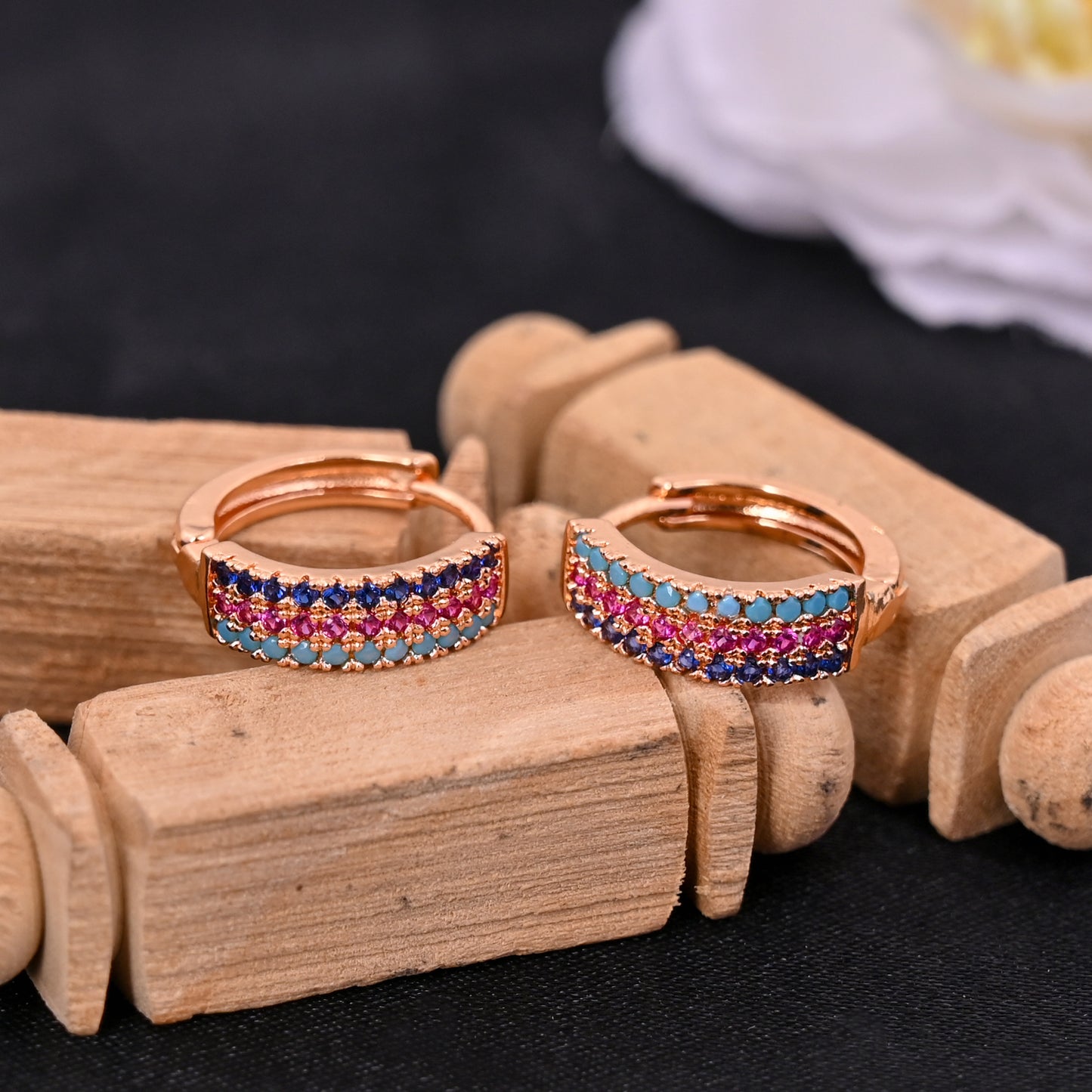 CKLAKART's Small Hoops with Burst of Colors