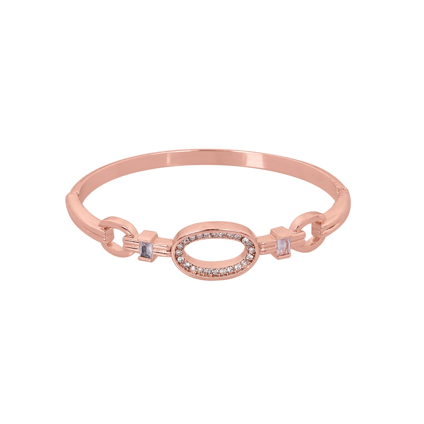 CKLAKART's Rose Gold Tone Oval Bracelet