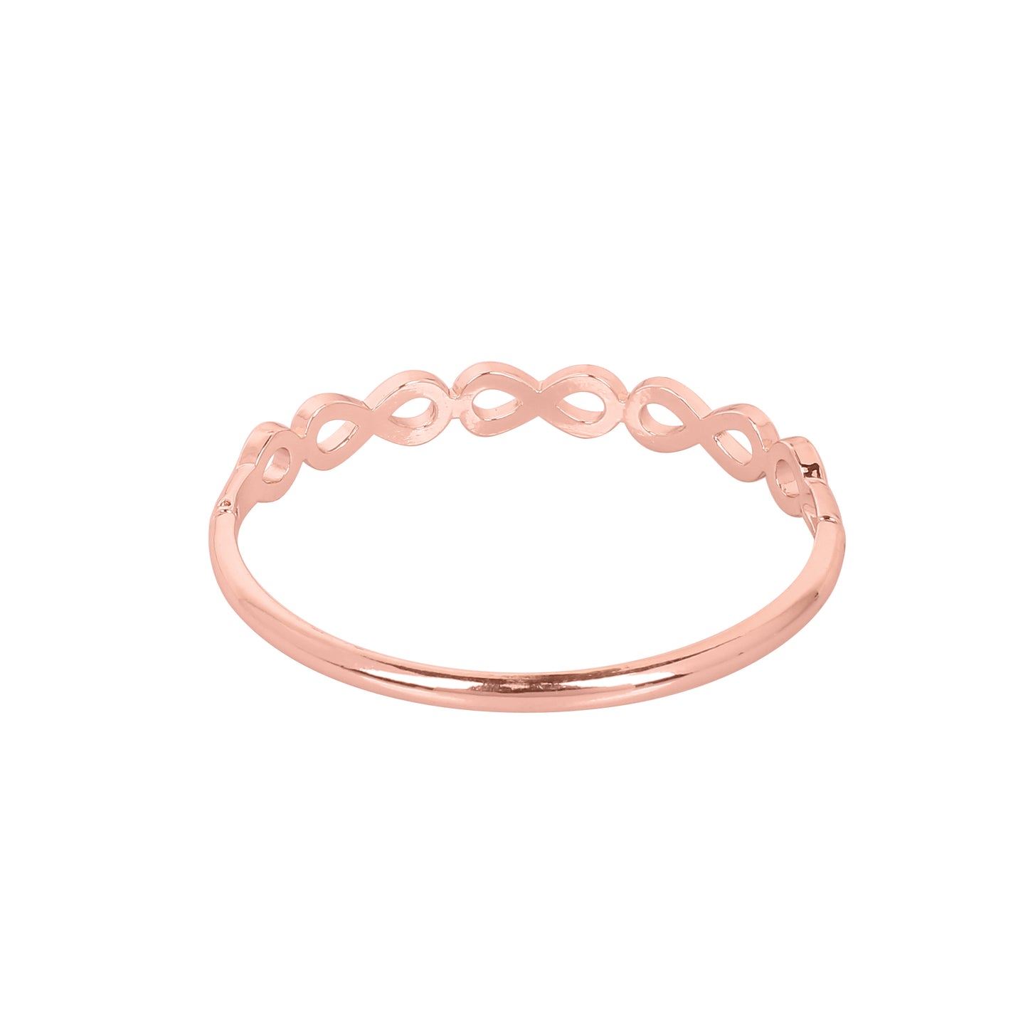 CKLAKART's Rose Gold Toned Geometric Interlock Drops Bracelet