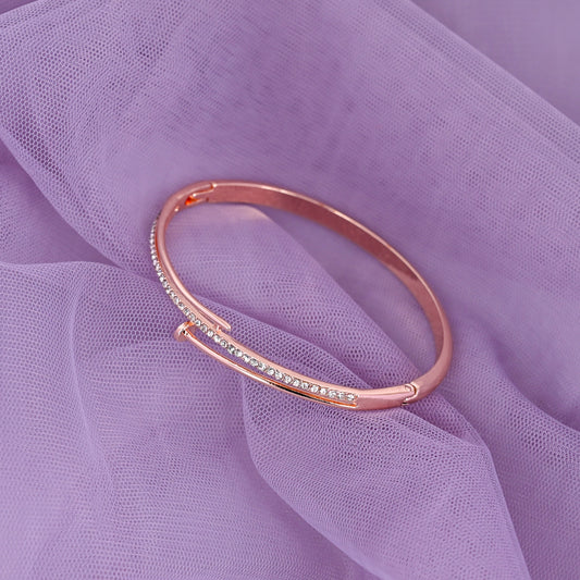 CKLAKART's Rose Gold Toned Nail Bracelet