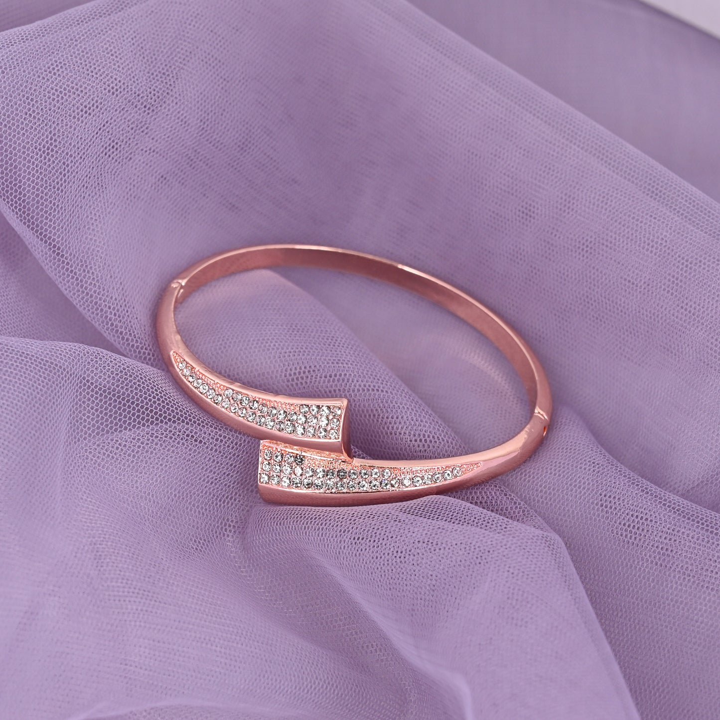 CKLAKART's Rose Gold Toned Cocktail Bracelet