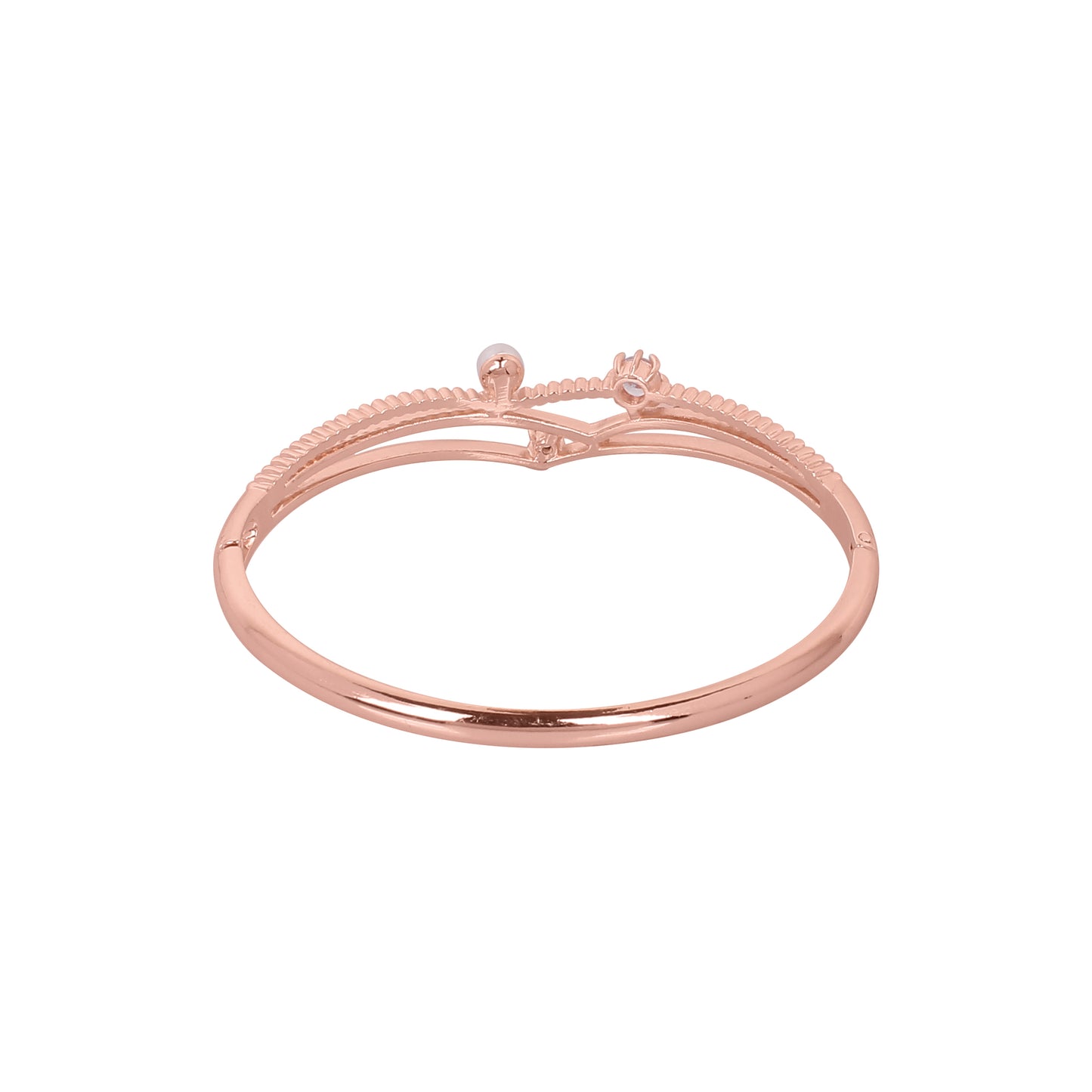 CKLAKART's Rose Gold Tone Triple Cocktail Bracelet