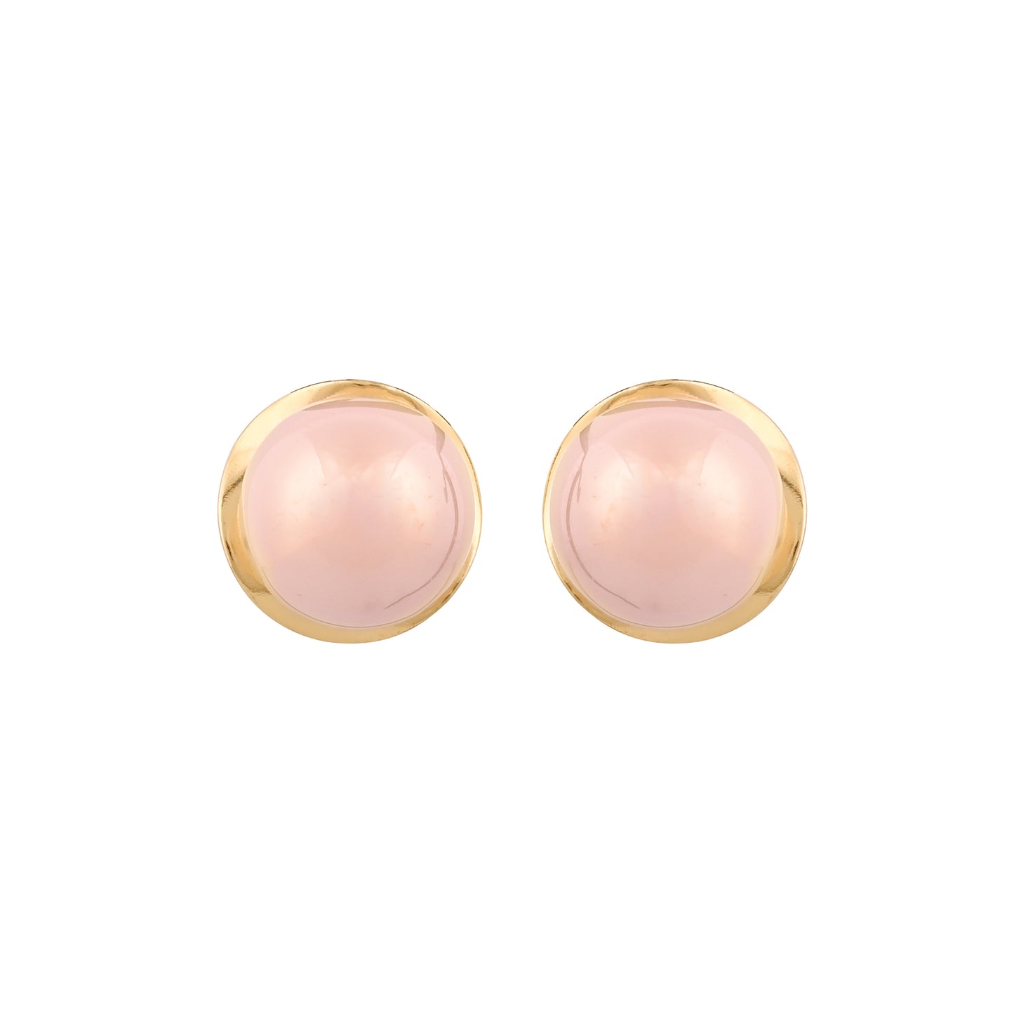 CKLAKART's Bold & Beautiful Big Pearl Earrings in Rose Gold