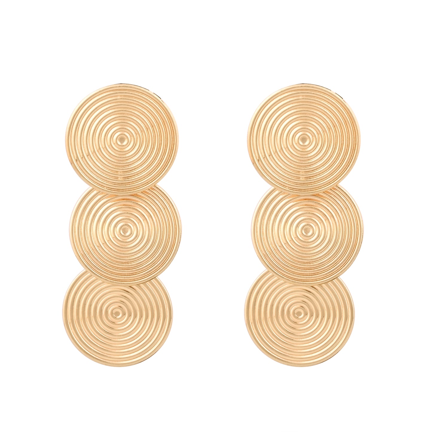 CKLAKART's Chic Geometry  Trendy Drop Earrings with a Modern circular loops