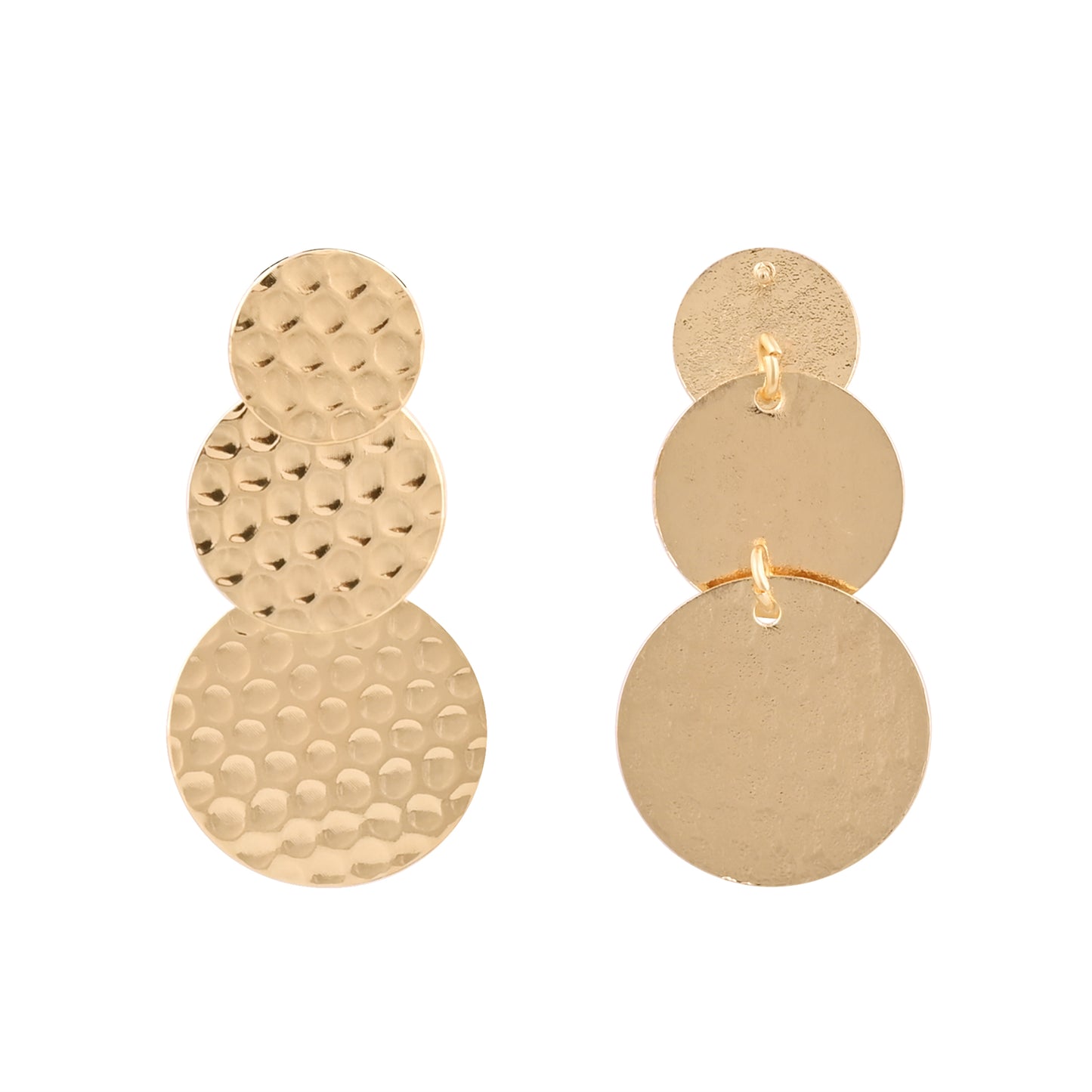 CKLAKART's Chic Geometry  Trendy Drop Earrings with a Modern circular drops