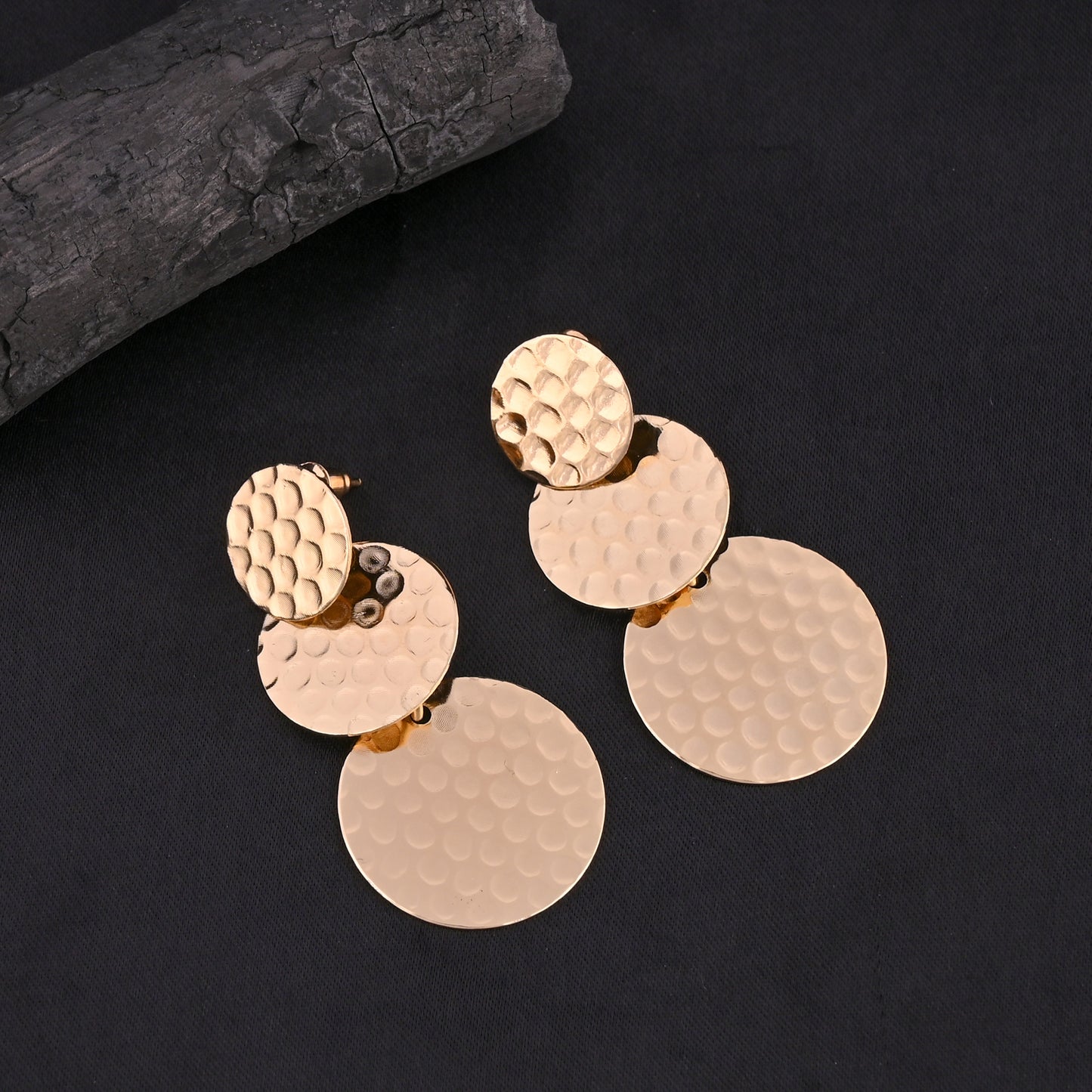 CKLAKART's Chic Geometry  Trendy Drop Earrings with a Modern circular drops