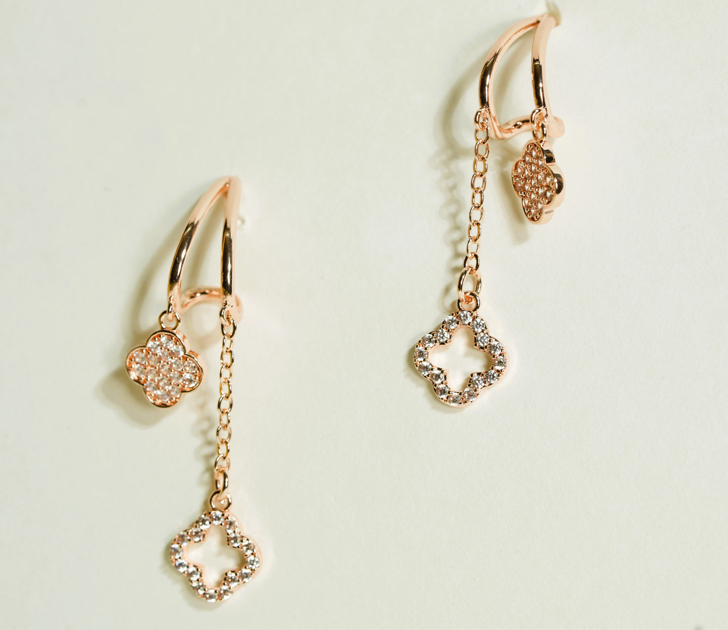 CKLAKART's Zircon-Studded Drop Earrings for Sublime Sophistication